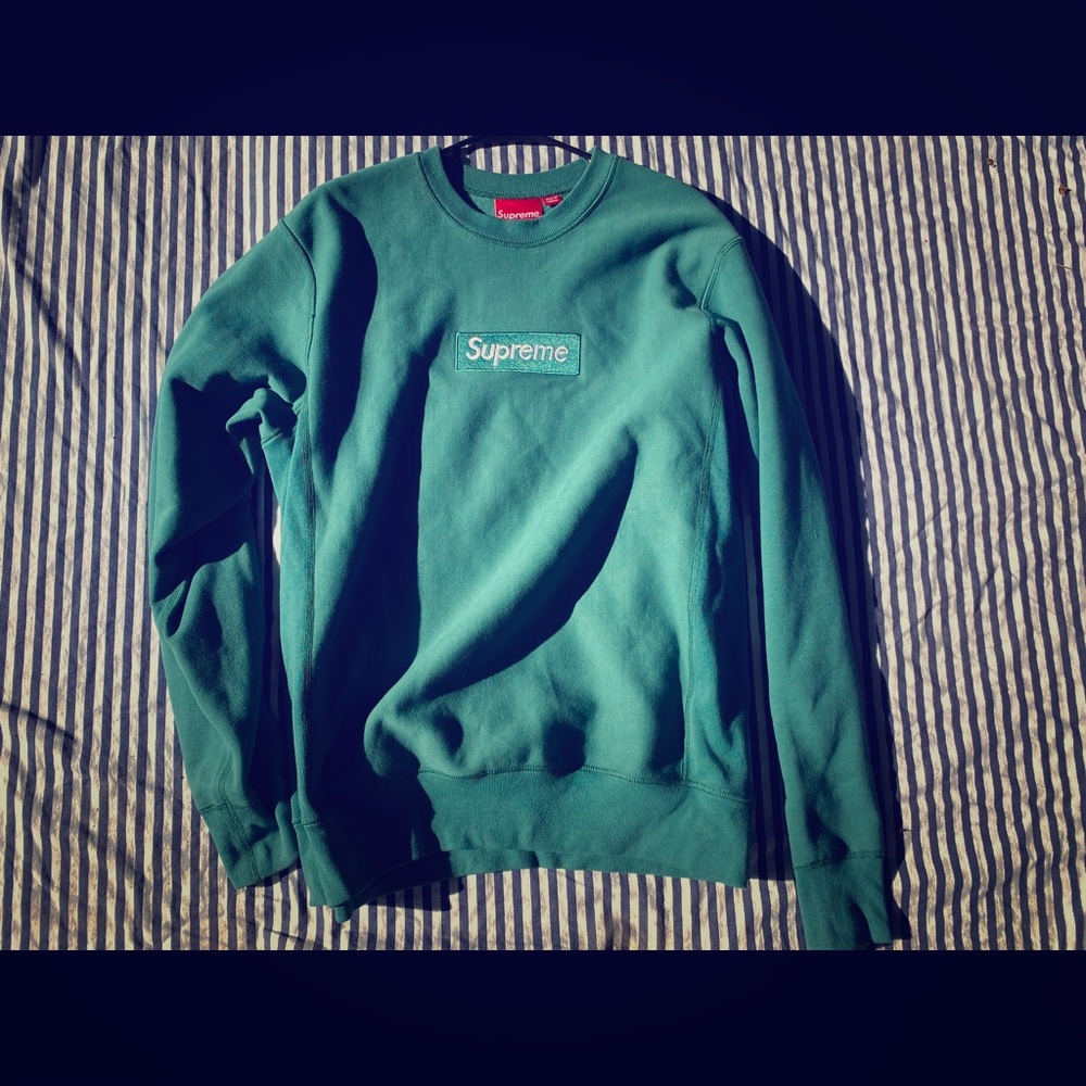 X-large supreme crewneck green